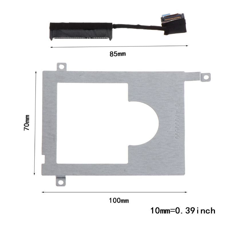 HDD Caddy Bracket Hard Drive Adapter SSD Cable Connector Screw for DELL E7450