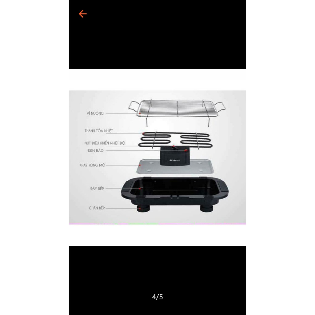 Bếp nướng ko khói loại 1 dày 1 chiếc