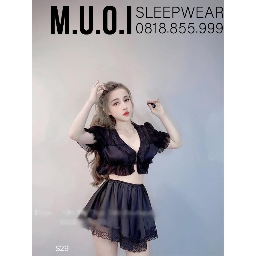 DOJI - SX 131- Váy ngủ sexy cao cấp  QUẢNG CHÂU - MUỐI SLEEPWEAR M10