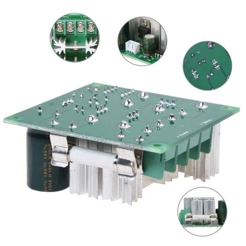Công tắc điều khiển tốc độ động cơ DC 6-90V 15A PWM 1000W PLC