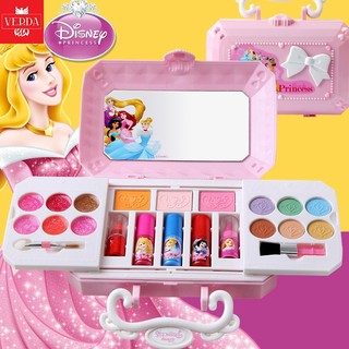 Đồ chơi trang điểm bé gái chính hãng công chúa Disney set đồ trang điểm an toàn bộ makeup trẻ em chất lượng