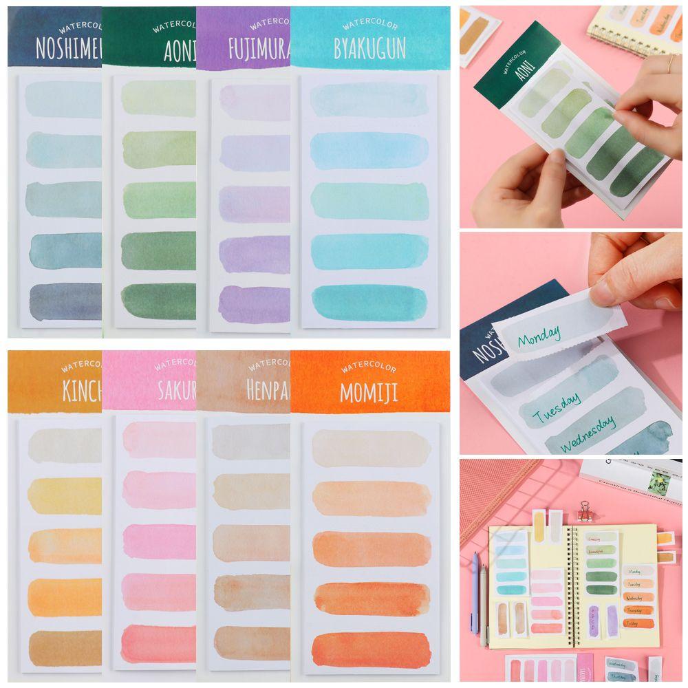 Set 60 Tờ Giấy Ghi Chú Màu Nước Chất Lượng Cao
