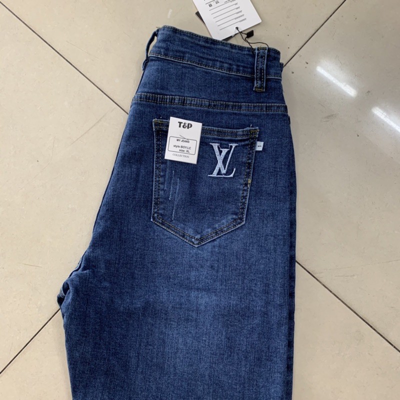 [Mã FATHANG5 giảm 10K đơn 50K] quần jean baggy bigsize thêu, lưng cao vải co dãn 4chiều