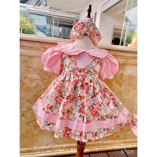 Váy trẻ em với dáng váy xòe chữ A chất đẹp, chất thô rất xinh