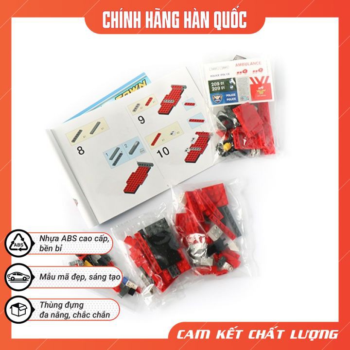 Xe Cứu Hỏa Đồ Chơi Cho Bé 8 Tuổi - Đồ Chơi Lego Lắp Ráp Xe Còi Hú Oxford ST33329 gồm 131 Mảnh - Nhựa ABS An Toàn