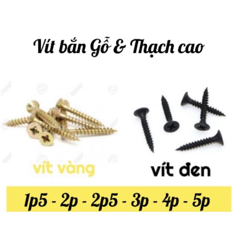 Bán lẻ theo 100g] Vít bắn (bắt) gỗ, thạch cao giá tốt