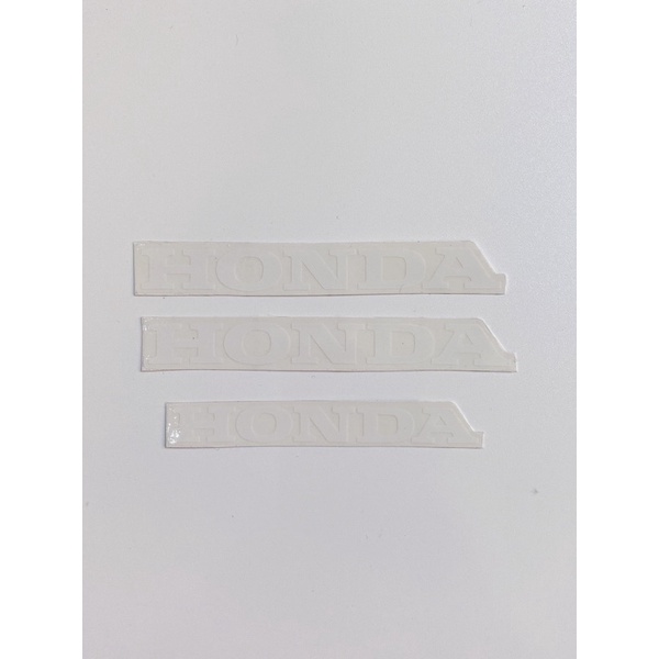 Bộ 3 tem lớn nhỏ chữ Honda chìm dán trang trí xe máy đa dạng màu