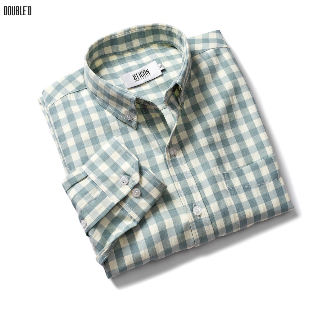 áo sơ mi nam Double'D họa tiết kẻ caro vuông SP2X | BigBuy360 - bigbuy360.vn