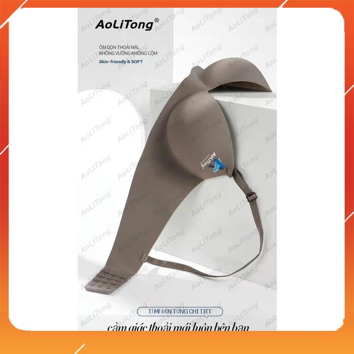 Áo lót nữ su đúc không gọng nâng đẩy ngực cup chéo đệm mút vừa họa tiết thương hiệu Aolitong A5101