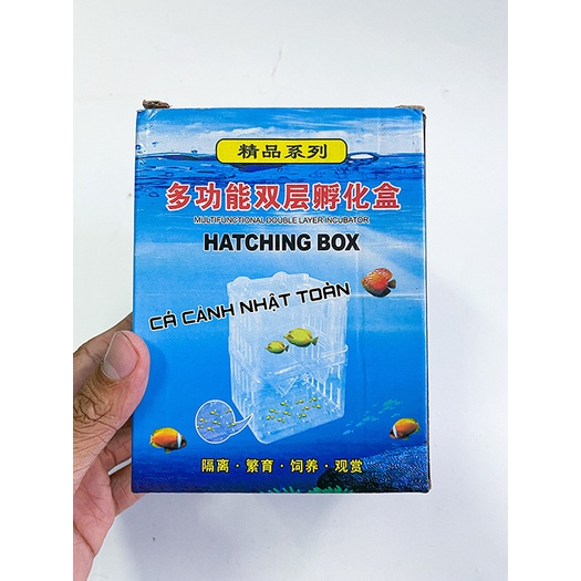 LỒNG ẤP CÁ 7 MÀU ĐẺ CỠ NHỎ 6x10x13cm