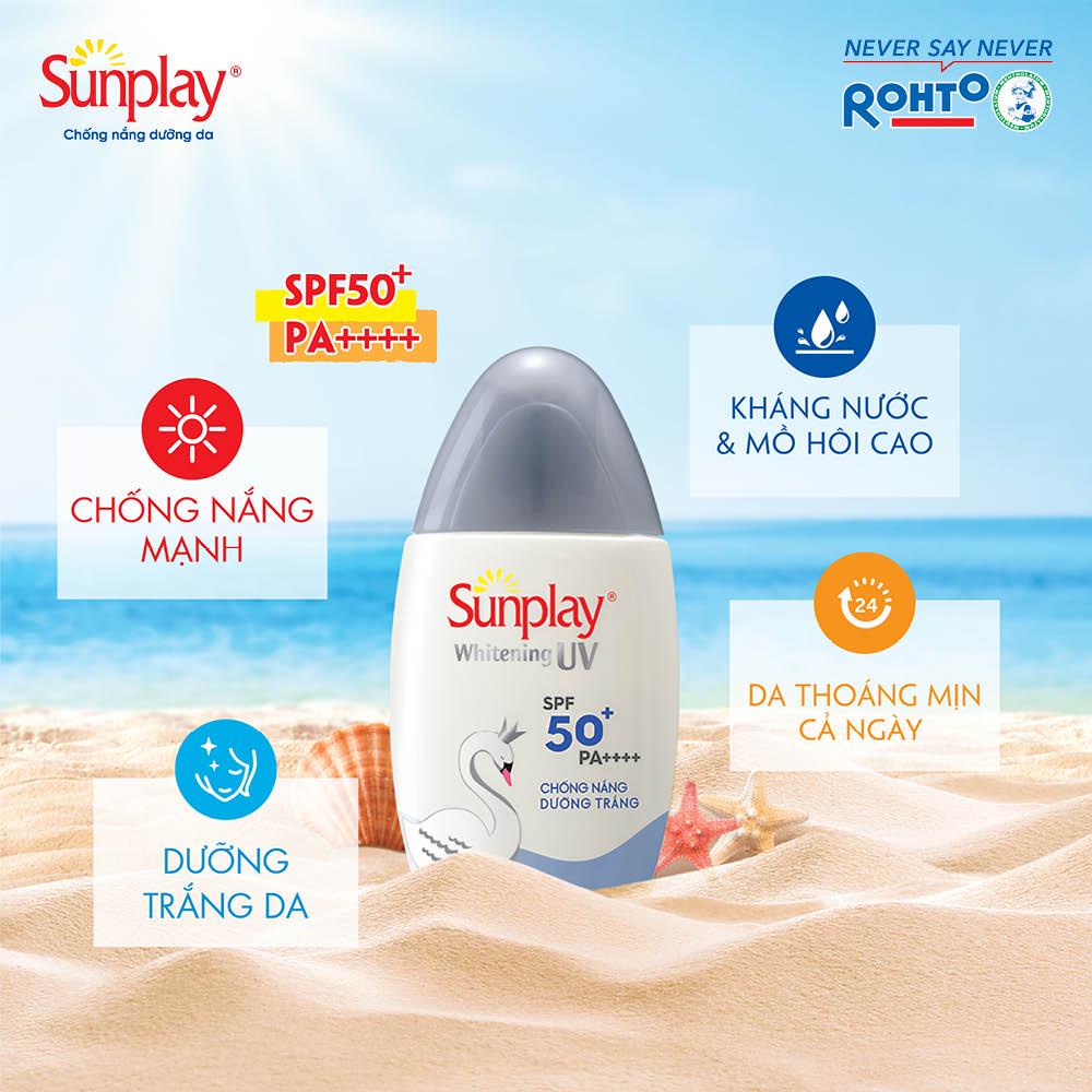 Kem Chống Nắng trắng da Sunplay Whitening UV SPF 50 PA +++ 30g