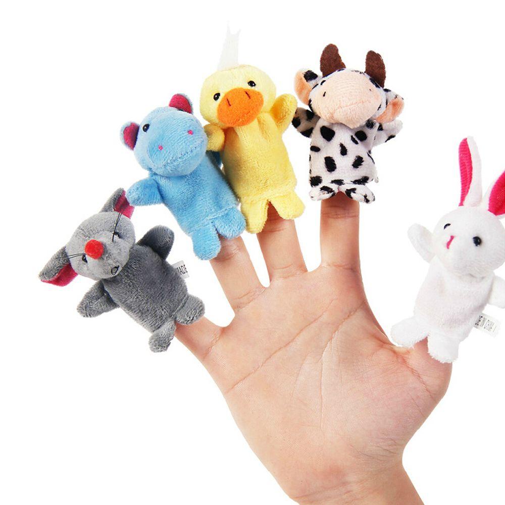 ANEMONE Set 10 Con Rối Ngón Tay Hình Các Con Vật Đáng Yêu