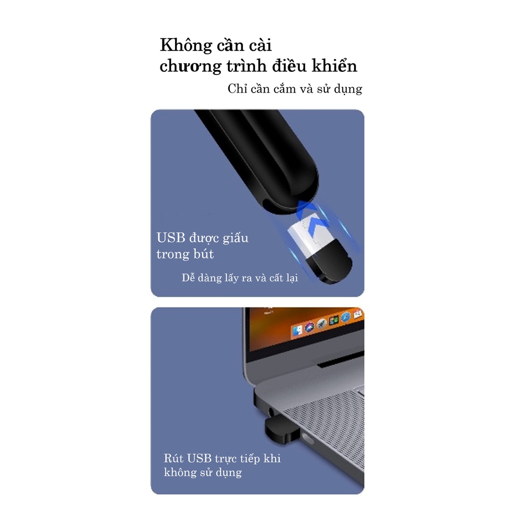 Bút trình chiếu chỉ laser điều khiển từ xa VP155  dùng khi thuyết trình PowerPoint D00-805