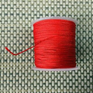 100m dây chỉ đỏ - chỉ đen đan vòng handmade (0.8mm)