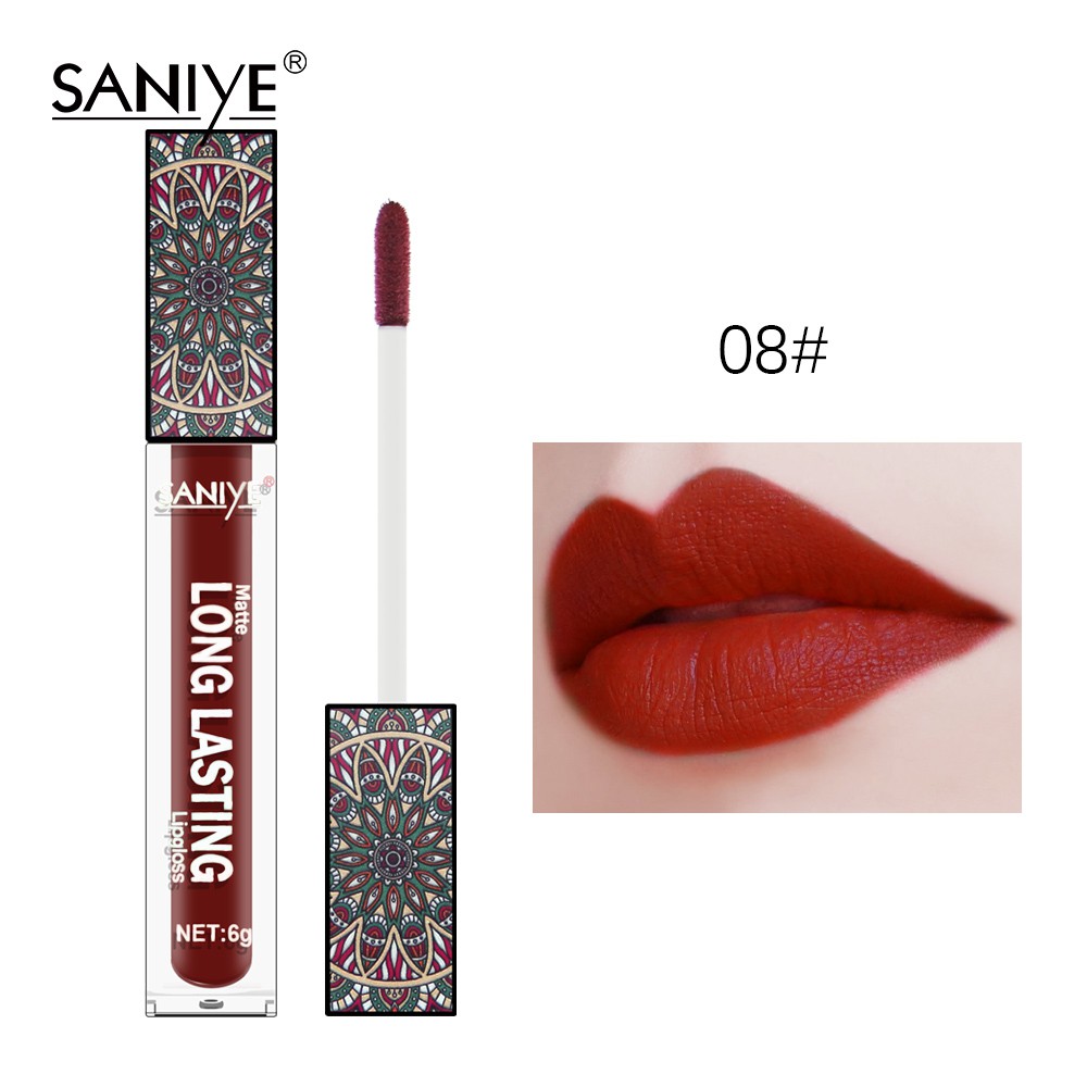 Son môi SANIYE 10 màu lì dạng lỏng chống thấm nước thời thượng L1127 | BigBuy360 - bigbuy360.vn