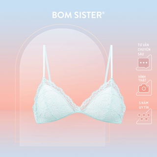 Áo lót mút mỏng chất ren không gọng nâng ngực tự nhiên BOM SISTER BR1029