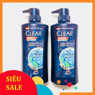 Dầu gội clear men cool sport menthol dành cho nam - thái lan 450ml