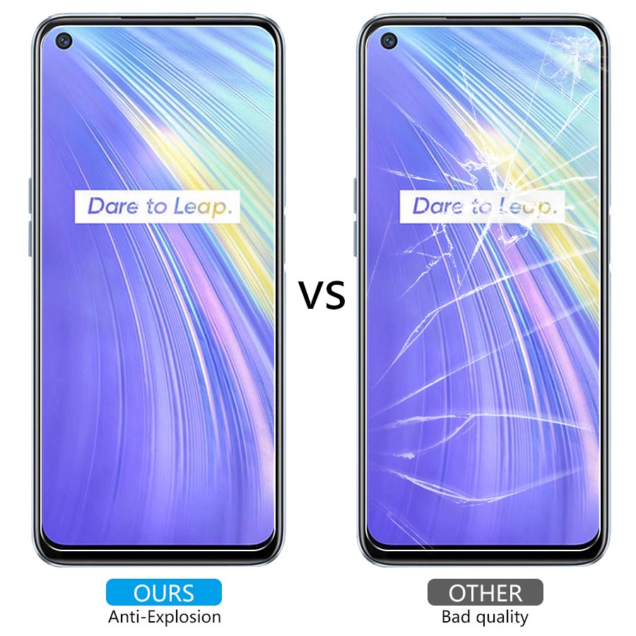 Kính cường lực trong suốt Cho Realme 9 8 5G 8i 7 7i 6 6i 5 5i 3Pro C35 C2 C3 C11 2021 C12 C15 C17 C21 C21Y C25 C25S C25Y XT Narzo 20 30A 50A Prime 50A Prime 50A