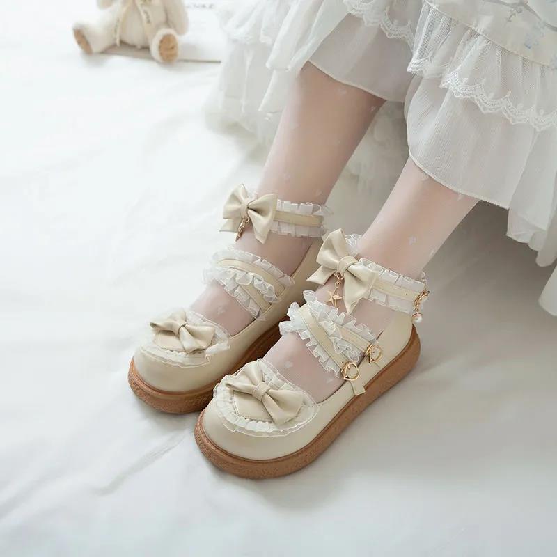 Giày Da Nữ Phong Cách Lolita Dễ Phối Đồ