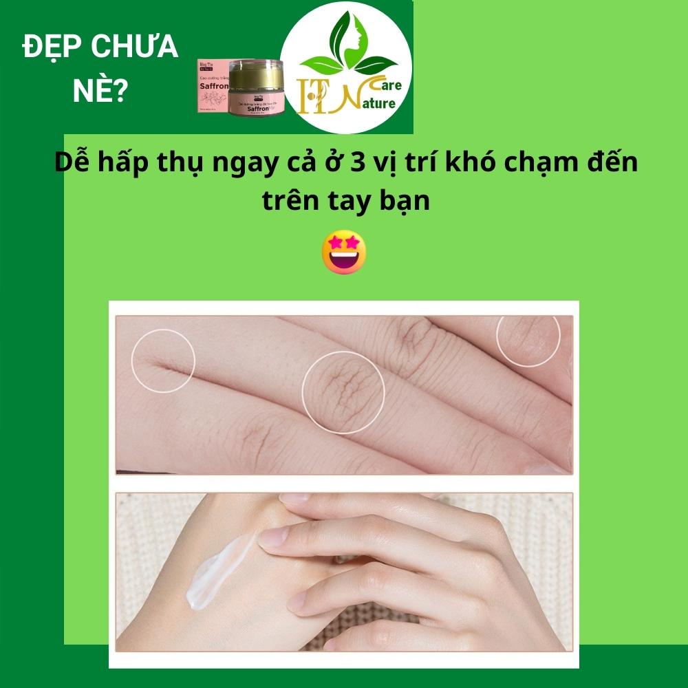 Kem dưỡng trắng da hoa đào Saffron 30g dưỡng trắng da HT Nature Care