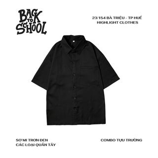 ÁO SƠ MI BASIC FORM RỘNG UNISEX NAM NỮ