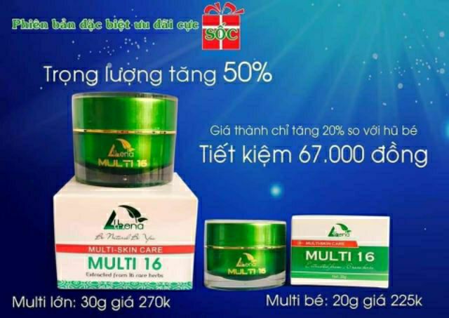 Kem Multi 16 (HÀNG CHUẨN, MẪU MỚI) Rạn cỡ nào cũng hết