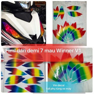 Fiml 7 màu demi xi nhan winner 150 V1 - Vindecal BD