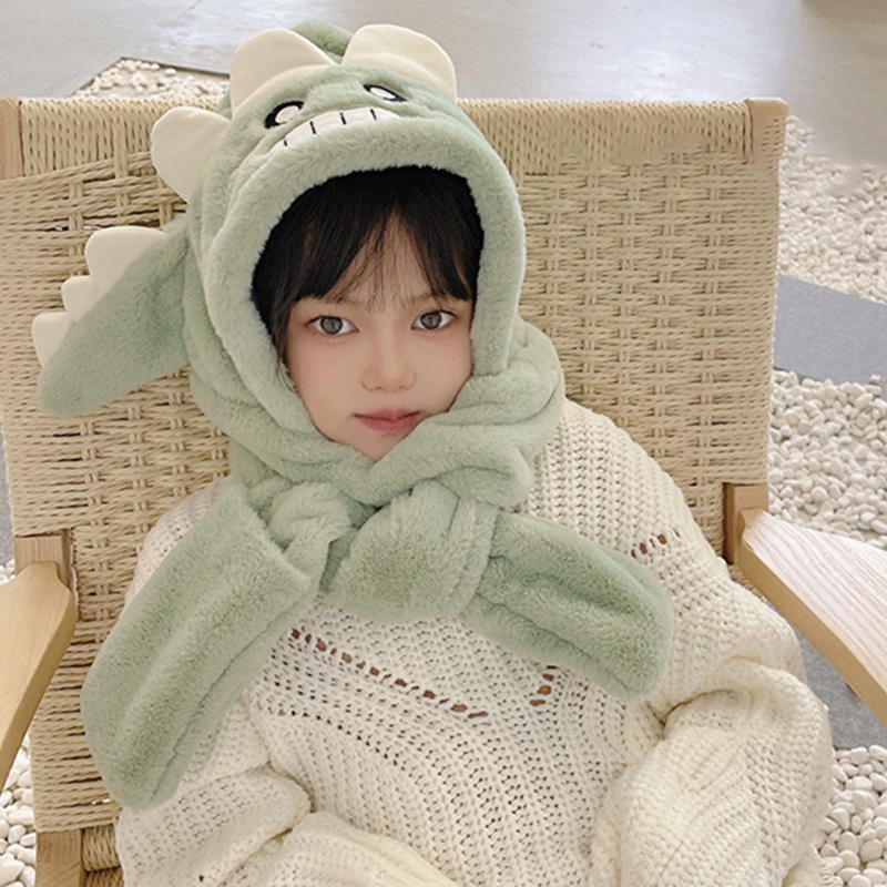 Set Khăn Choàng Cổ + Găng Tay + Mũ Bảo Vệ Tai Kiểu Hoạt Hình One Piece Độ