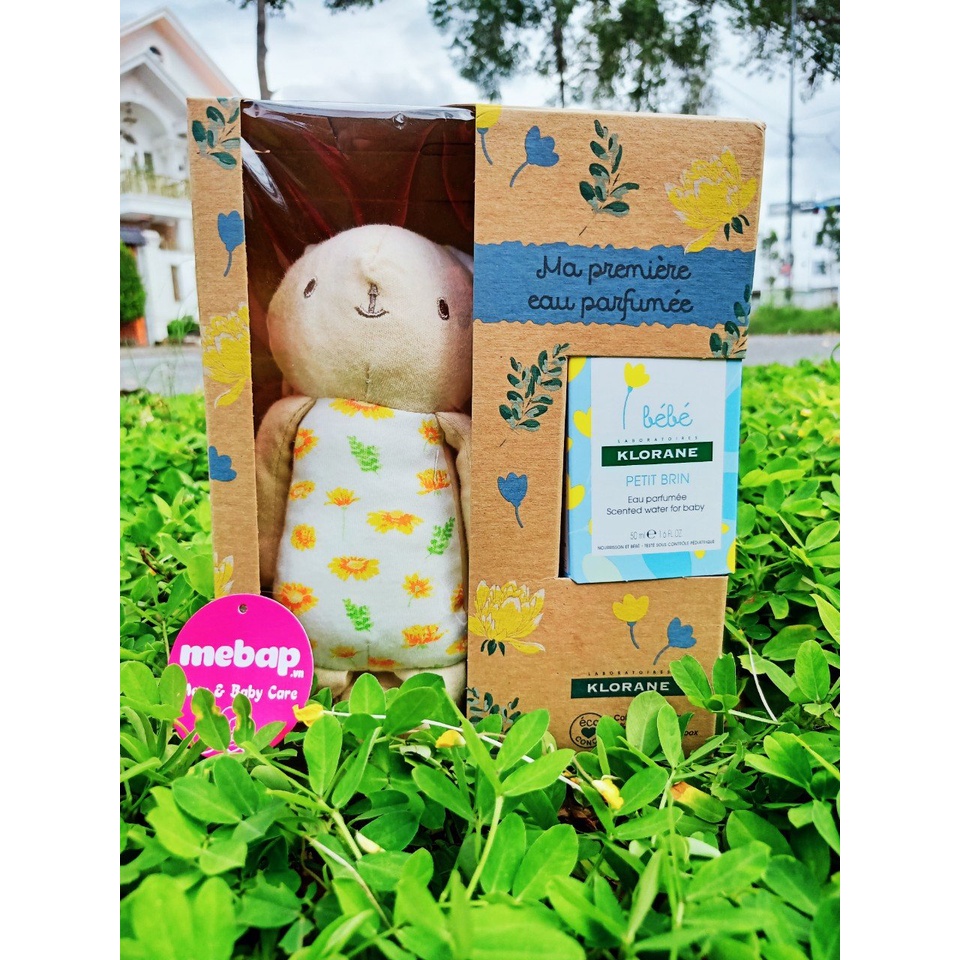 Set Nước hoa Klorane  BEBE Pháp cho bé TẶNG thêm chú thỏ xinh xắn mẫu mới