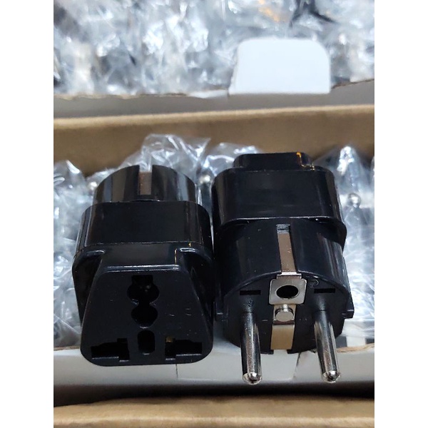 Phích cắm đa năng chuyển 3 chấu thành 2 chấu 10/15A/220V Chân Tròn chịu tải lớn