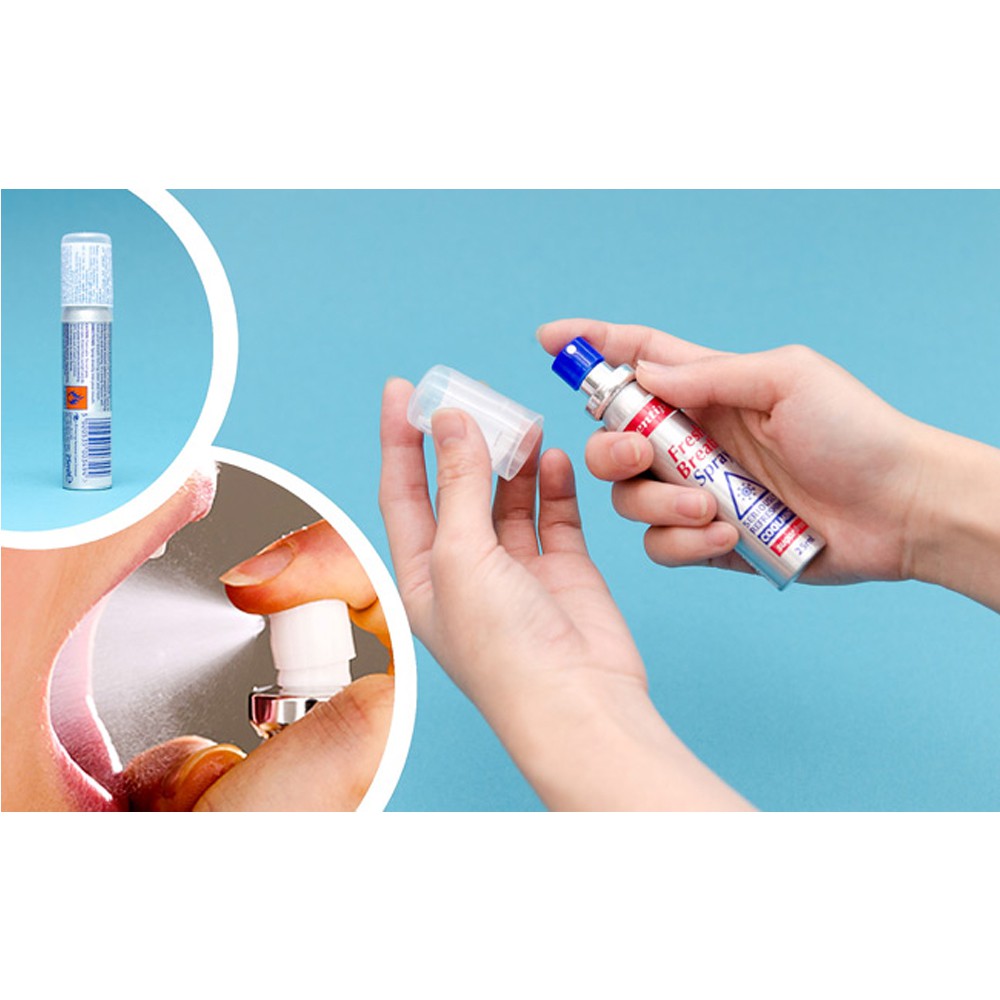 Combo 2 chai xịt thơm miệng không đường hương bạc hà Dentiplus 25ml