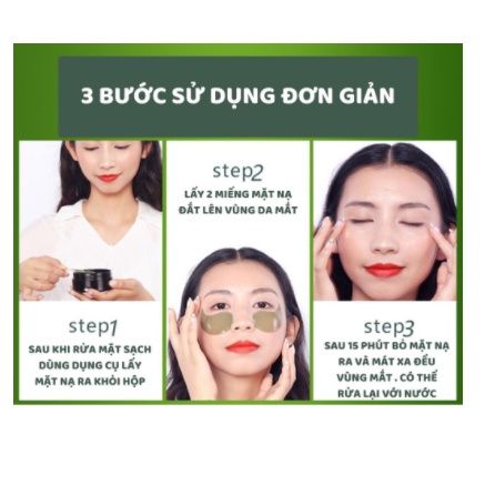 Hộp 60 miếng mặt nạ dưỡng mắt giảm quầng thâm bọng mắt Bioaqua CHÍNH HÃNG CS63