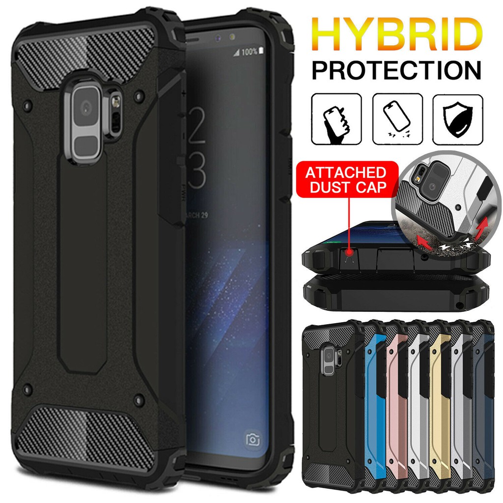 Ốp điện thoại Armor bằng cao su chống sốc dành cho Samsung A8 A9 2018 A7 2016 A6 A6+ Plus