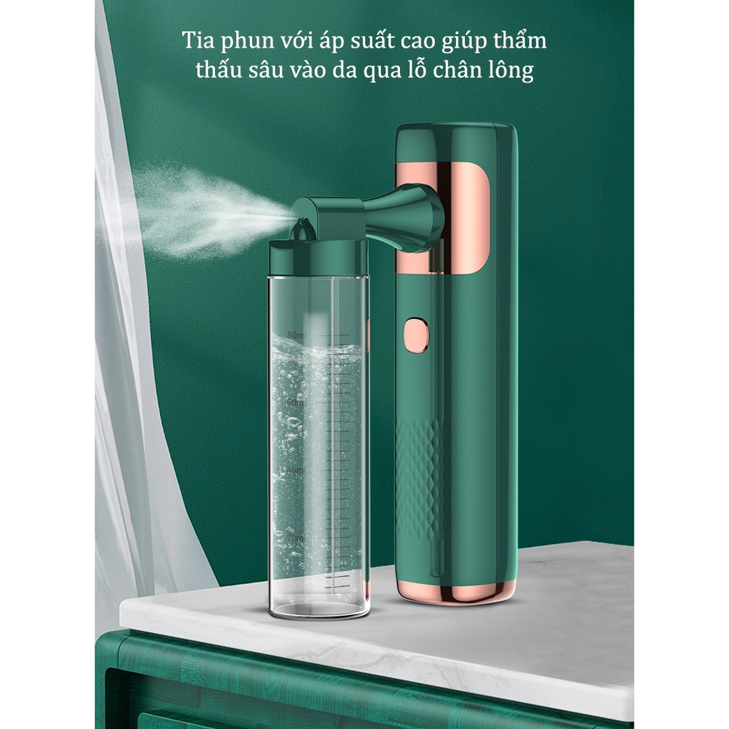 Máy phun sương nano mini,máy phun nước oxy dưỡng ẩm Micro-nano àm đẹp chuyên nghiệp bảo hành 12 tháng