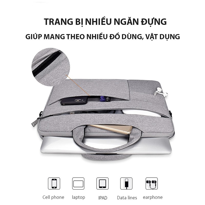 Cặp, Túi đựng Laptop, Macbook - Chống sốc 13/14/ 15/ 15.6 inch - Bảo vệ chống nước