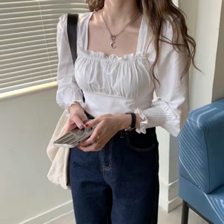 Áo bánh bèo tay dài