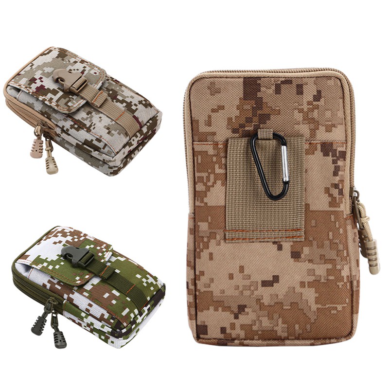 Túi Đeo Hông Đựng Điện Thoại Bằng Nylon Phong Cách Quân Đội
