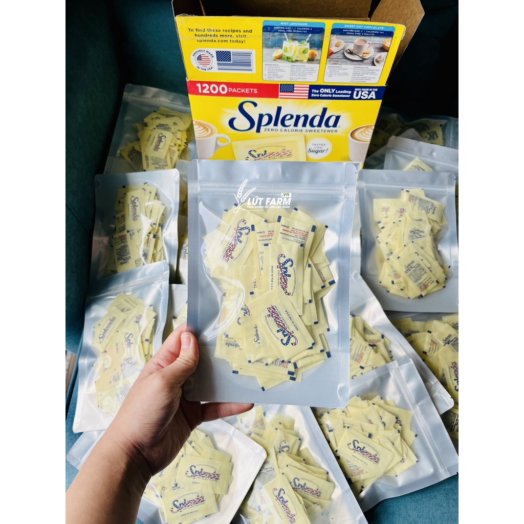 [Sỉ và lẻ] Đường ăn kiêng Splenda Lứt Farm cho người bệnh tiểu đường, ăn kiêng, DAS, Sweetener Sugar Replacemen