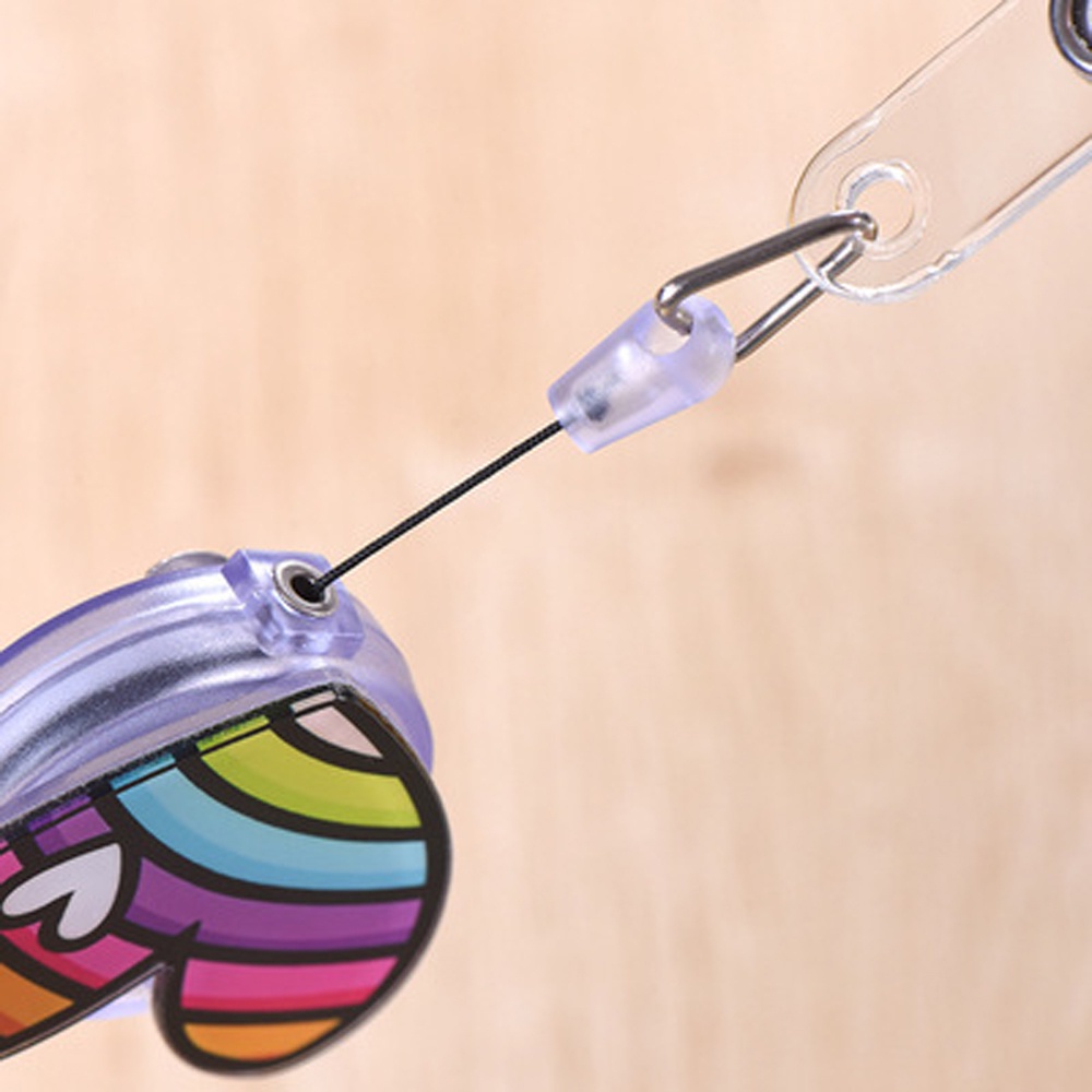 Kẹp Giữ Thẻ ID/Thẻ Tên Bằng Acrylic Chất Lượng Cao Có Thể Thu Gọn Dùng Cho Học Sinh / Y Tá / Y Tá Giá Đỡ