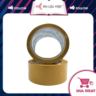 Băng keo vàng đục 5cm - 80yds và 100yds