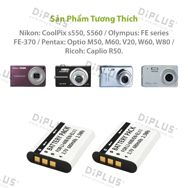 (Xả)Sạc pin máy ảnh Nikon EN-EL11 Nikon Coolpix S550 S560 ENEL11