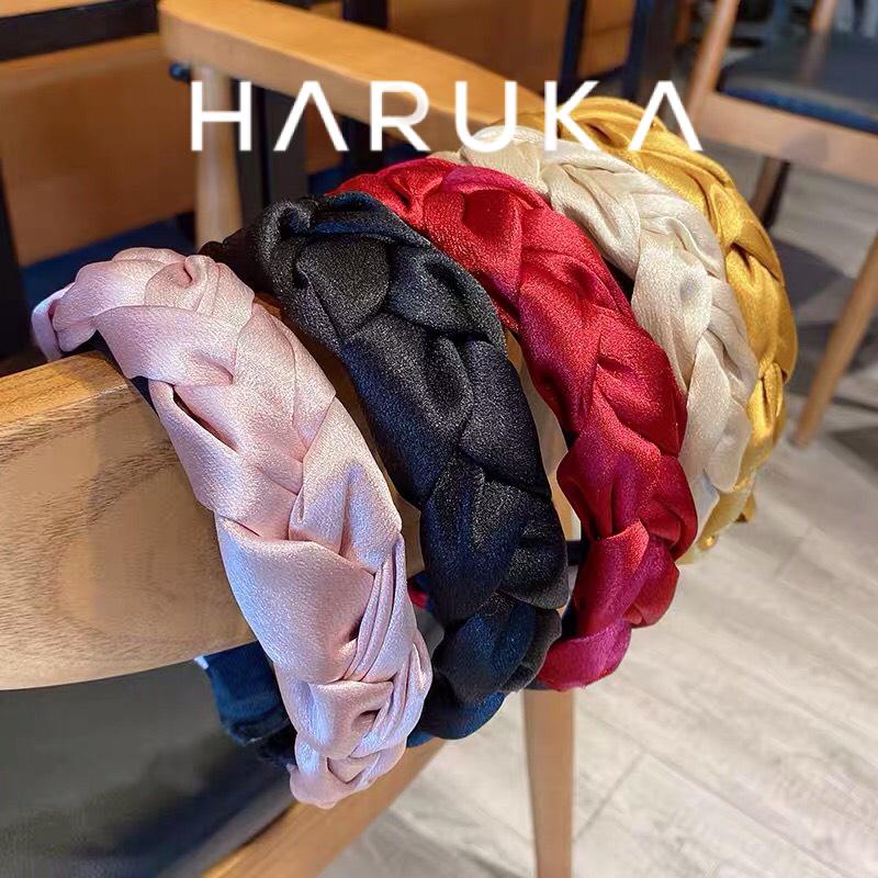 Bờm tết bím lụa thanh lịch phong cách retro cổ điển Haruka Accessories