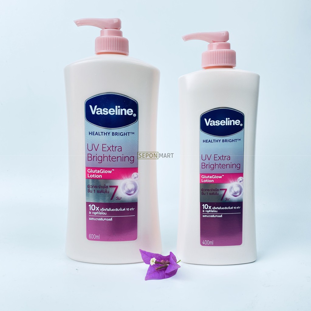 Sữa Dưỡng Thể Trắng Hồng Vaseline UV Lightening 10X Thái Lan 400ml - 600ml (Vasalin Vaselin)