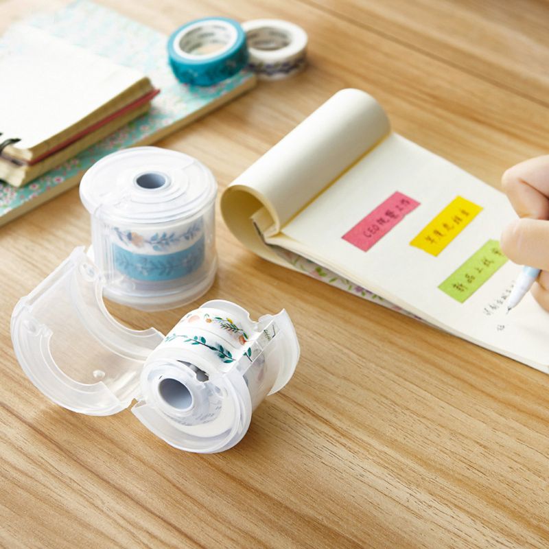 Dụng Cụ Cắt Băng Keo Siêu Đơn Giản Trong Suốt Tiện Dụng Cho Trường Học / Văn