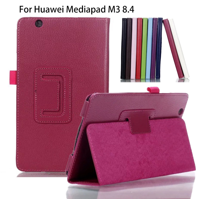 Bao da bảo vệ nhẹ và mỏng nắp lật nam châm cho Huawei MediaPad M3 BTV-W09 BTV-DL09 8.4 inch