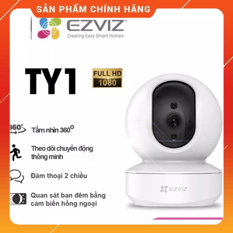 Camera IP wifi ezviz TY1 1080p TY2 1080p  , TY1 2mp ( tốt hơn Ezviz C6N , ezviz C6CN ) kèm thẻ 32gb và 64gb | BigBuy360 - bigbuy360.vn