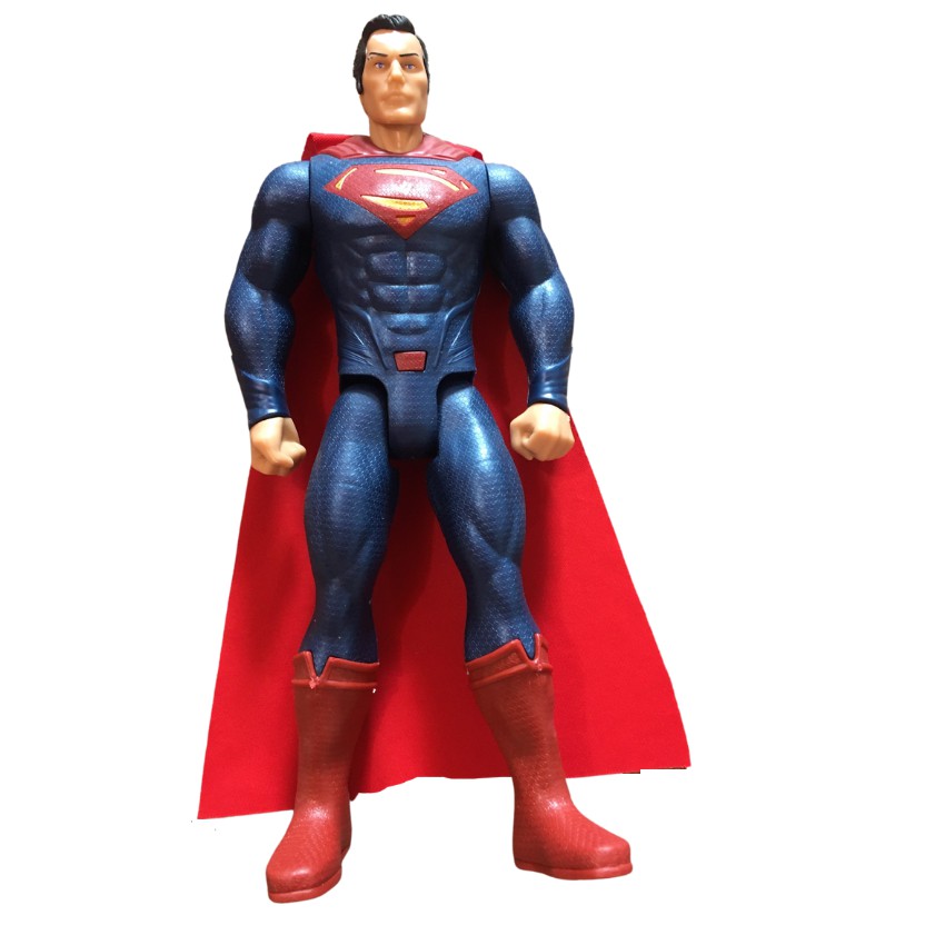 Đồ Chơi Mô Hình Siêu Anh Hùng Superman Nhựa Đặc Cao 30cm Có Đèn Led Đỏ Và Phát Nhạc Cho Bé Thích Sưu Tầm