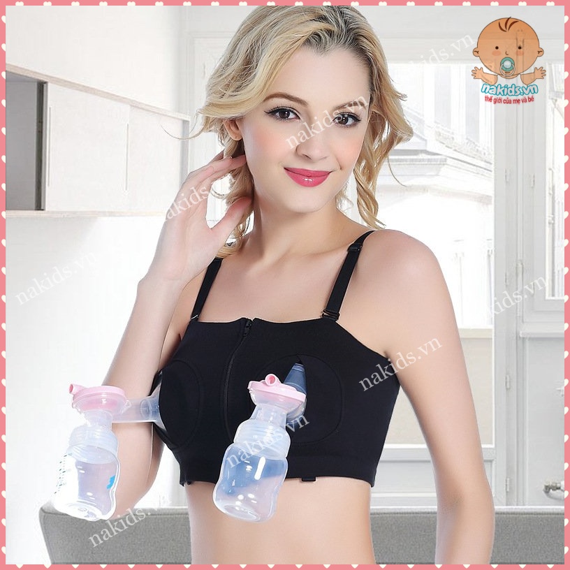 Áo Hút Sữa Rảnh Tay Cho Mẹ Sau Sinh Hàng Cao Cấp Có Dây Quai Áo
