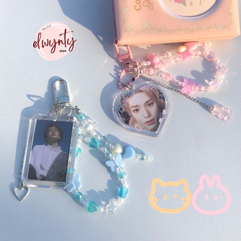 Keyring/ Keychain/ Móc khoá khung ảnh theo yêu cầu phong cách Hàn Quốc by elwynty