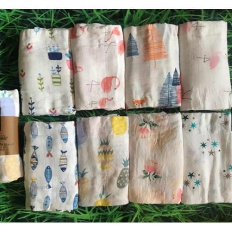 Khăn xô tắm Muslin Swaddle 100% Organic cotton